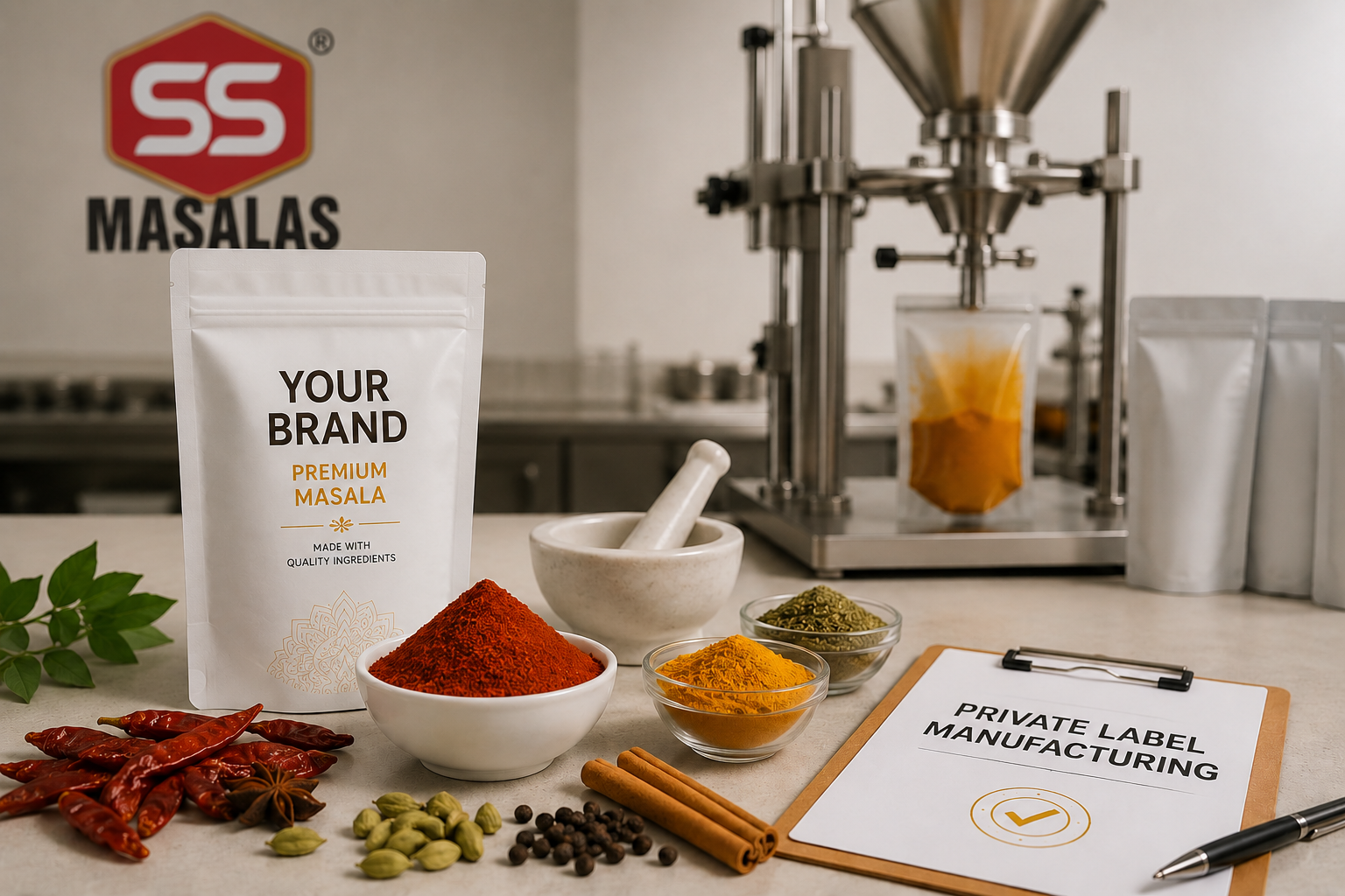 SS Masalas private-label masala manufacturing
